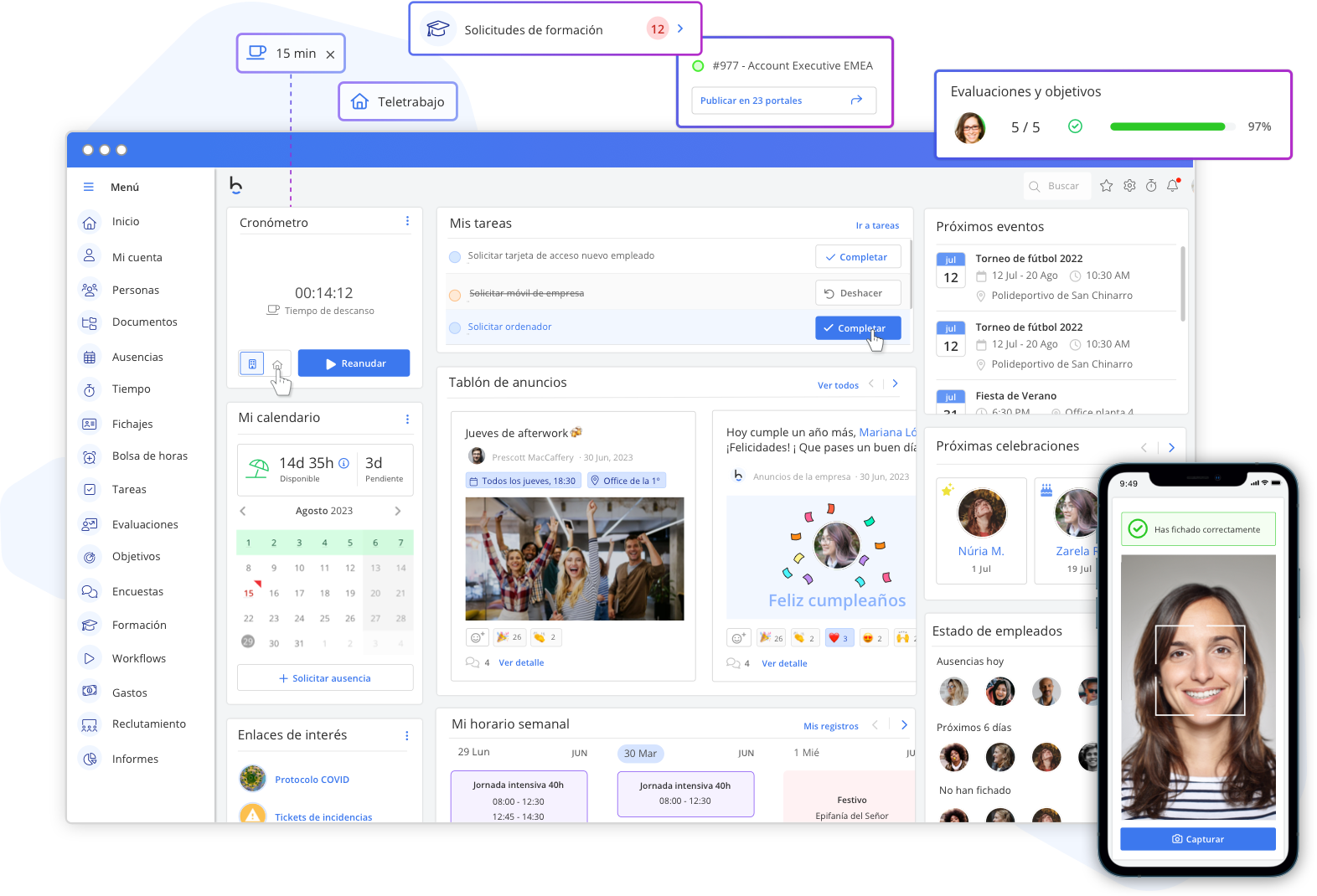 Software de Recursos Humanos en México Bizneo HR